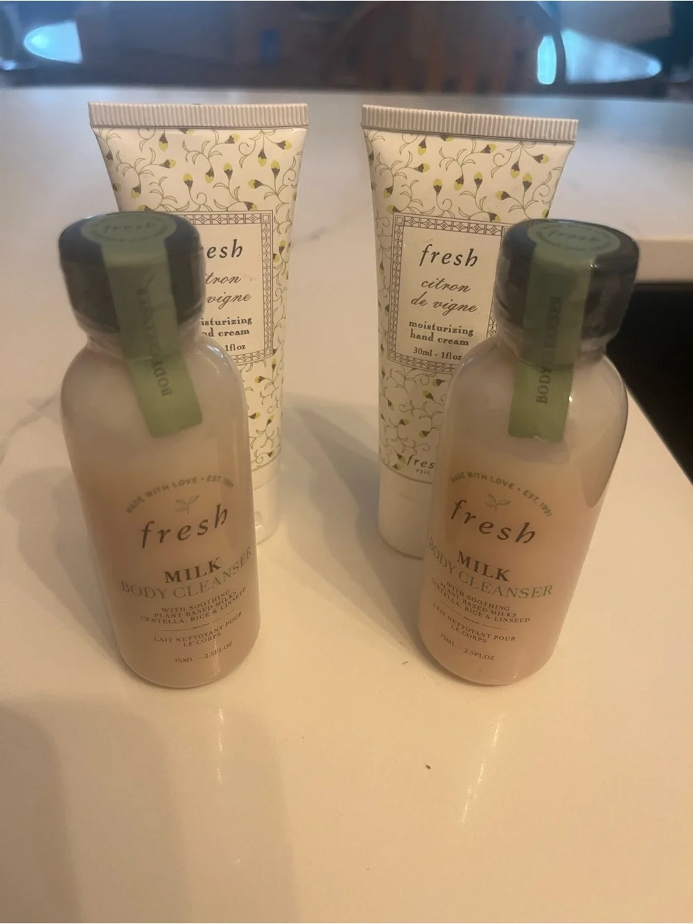 2 fresh Milk Body Cleanser & Citron de Vigne Hand Cream Set - Cream 4 total